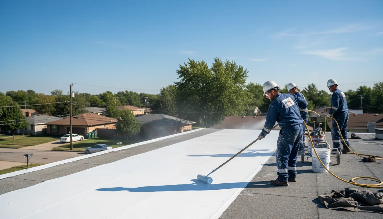 Commercial roof coating in Morrisonville, NY near me